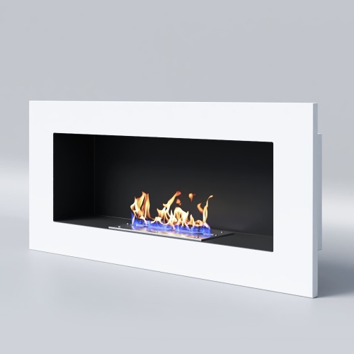 Биокамин "Русский огонь" Лайт Бланк 900V с декоративным стеклом (стемалитом)