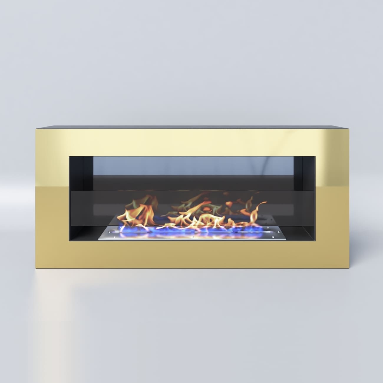 Биокамин "Русский огонь" Барокко 900N настенный с защитным и декоративным стеклом по цене 49 100 руб.