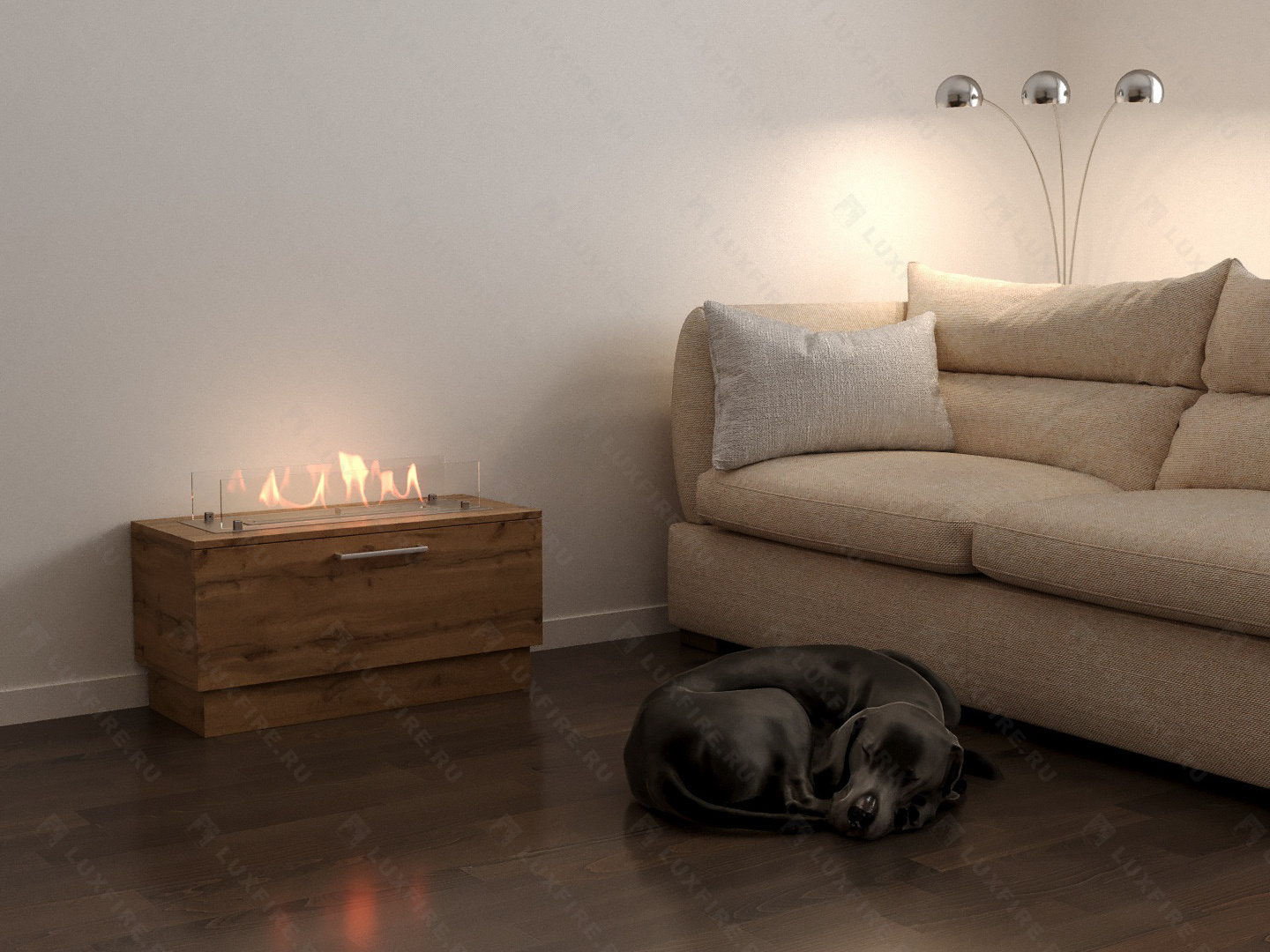 Тумба универсальная Lux Fire "Варвара" 800, дуб вотан, с биокамином 450 XS Тумба универсальная Lux Fire "Варвара" 800, дуб вотан, с биокамином 450 XS по цене 52 800 руб.