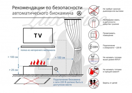 Автоматический биокамин Lux Fire Smart Flame 2000 INOX Автоматический биокамин Lux Fire Smart Flame 2000 INOX по цене