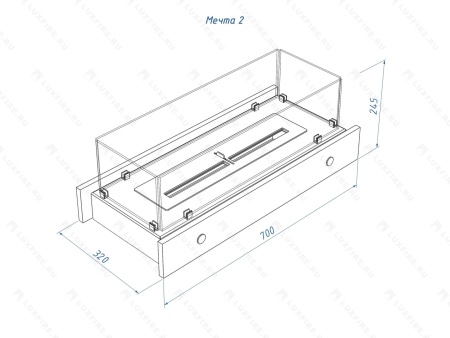 Настольный биокамин Lux Fire "Мечта №2" Настольный биокамин Lux Fire "Мечта №2" по цене 66 429 руб.