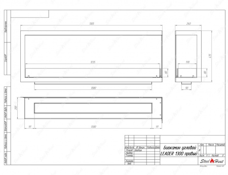 Биокамин угловой SteelHeat Leader 1300 правый стекло + стемалит Биокамин угловой SteelHeat Leader 1300 правый стекло + стемалит по цене 64 443 руб.