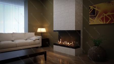 Встроенный биокамин Lux Fire Фронтальный 640 S по цене 43 890 руб.
