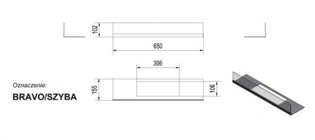 Стекло декоративное для биокамина BRAVO по цене €140