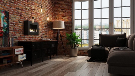 Биокамин "Русский огонь" Лофт 650N настенный по цене 17 500 руб.